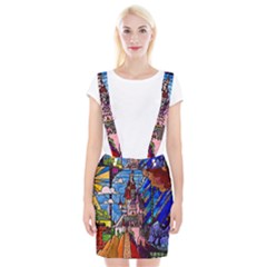 Beauty Stained Glass Castle Building Braces Suspender Skirt by Cowasu