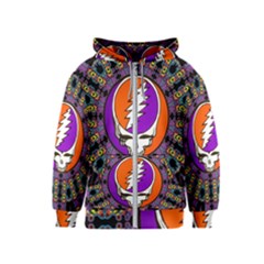 Gratefuldead Grateful Dead Pattern Kids  Zipper Hoodie by Cowasu