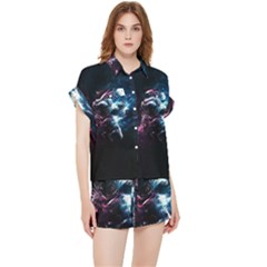 Psychedelic Astronaut Trippy Space Art Chiffon Lounge Set
