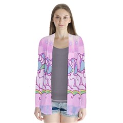 Unicorn Stitch Drape Collar Cardigan by Bangk1t