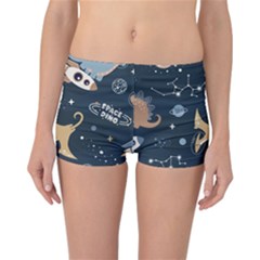 Space Theme Art Pattern Design Wallpaper Reversible Boyleg Bikini Bottoms
