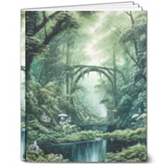 River Forest Wood Nature 8  X 10  Hardcover Notebook by Ndabl3x