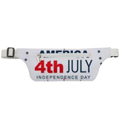 Independence Day Usa Active Waist Bag by Ravend