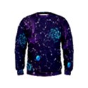 Realistic-night-sky-poster-with-constellations Kids  Sweatshirt View1