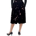 Abstract Rose Gold Glitter Background Classic Velour Midi Skirt  View2