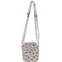 Pattern-with-butterflies-moths Shoulder Strap Belt Bag View3