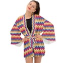 Zigzag-pattern-seamless-zig-zag-background-color Long Sleeve Kimono View1