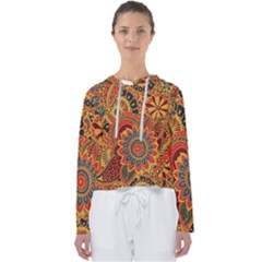 Bright-seamless-pattern-with-paisley-mehndi-elements-hand-drawn-wallpaper-with-floral-traditional Women s Slouchy Sweat by uniart180623
