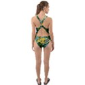 Seamless-pattern-with-cucumber-slice-flower-colorful-hand-drawn-background-with-vegetables-wallpaper Cut-Out Back One Piece Swimsuit View2