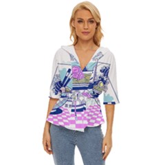 Ramen Kanji Vaporwave Artwork Minimalism Lightweight Drawstring Hooded Top by Bangk1t