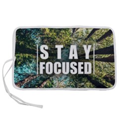 Stay Focused Focus Success Inspiration Motivational Pen Storage Case (l)