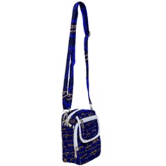 Art Pattern Design Background Graphic Shoulder Strap Belt Bag by Ravend
