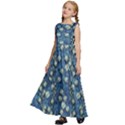 Lotus Bloom In The Calm Sea Of Beautiful Waterlilies Kids  Satin Sleeveless Maxi Dress View2