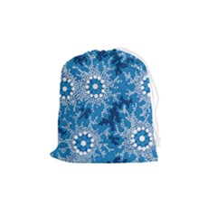 Waterhole Dreaming 90 Hogarth Arts Drawstring Pouch (medium)