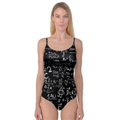 E=mc2 Text Science Albert Einstein Formula Mathematics Physics Camisole Leotard  by uniart180623