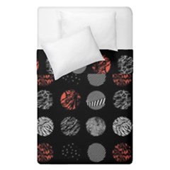 Black And Multicolored Polka Dot Artwork Digital Art Duvet Cover Double Side (single Size) by uniart180623