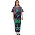 Circle Art 3d Artwork Graphics Vortex Colorful Digital Art Kids  Tee and Pants Sports Set View1