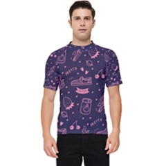 Various Cute Girly Stuff Seamless Pattern Men s Short Sleeve Rash Guard by Simbadda