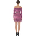 Background Pattern Structure Off Shoulder Top with Skirt Set View2