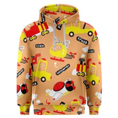 Seamless Pattern Cartoon With Transportation Vehicles Men s Overhead Hoodie by Simbadda
