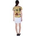 Seamless Pattern Funny Ranger Cartoon Women s Sports Top View2