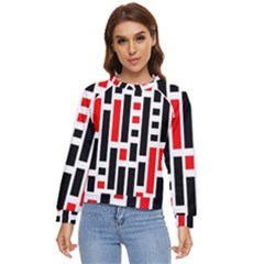Background Geometric Pattern Women s Long Sleeve Raglan Tee