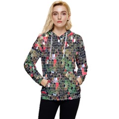 Colorful Abstract Background Women s Lightweight Drawstring Hoodie by Proyonanggan