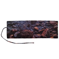 Twilight Treasures: Rocky Beachscape  Roll Up Canvas Pencil Holder (m) by dflcprintsclothing
