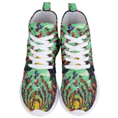 Monkey Tiger Bird Parrot Forest Jungle Style Women s Lightweight High Top Sneakers by Grandong