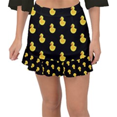 Rubber Duck Fishtail Mini Chiffon Skirt by Valentinaart