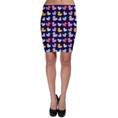 Micro Duck Pattern Bodycon Skirt by NerdySparkleGoth