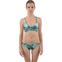 Background Pattern Texture Leaves Design Wallpaper Wrap Around Bikini Set View1