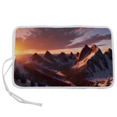 Landscape Mountains Nature Pen Storage Case (s)