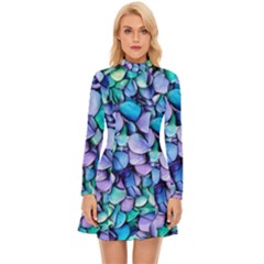 Pastel Long Sleeve Velour Longline Dress by zappwaits