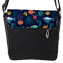 Variety Of Fish Illustration Turtle Jellyfish Art Texture Removable Flap Cover (S) View2