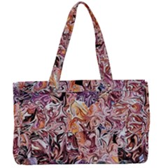 Abstract Waves Canvas Work Bag by kaleidomarblingart