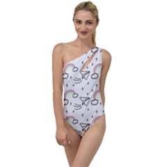 Cute-art-print-pattern To One Side Swimsuit