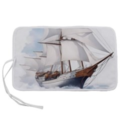 Ship Sail Sea Waves Pen Storage Case (s)