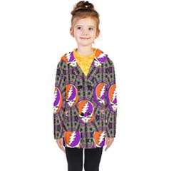 Gratefuldead Grateful Dead Pattern Kids  Double Breasted Button Coat by Cowasu