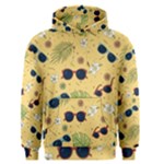 Seamless Pattern Of Sunglasses Tropical Leaves And Flower Men s Core Hoodie