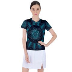 Ornament-district-turquoise Women s Sports Top by Bedest