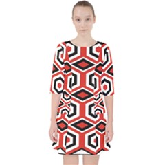 Motif-20 Quarter Sleeve Pocket Dress