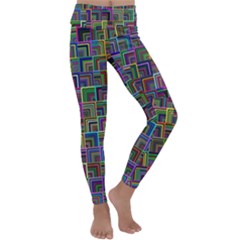 Wallpaper-background-colorful Kids  Lightweight Velour Classic Yoga Leggings by Bedest