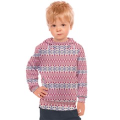 Christmas-pattern-background-green-decorative-star-snow Kids  Hooded Pullover by Bedest