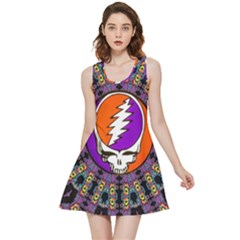 Gratefuldead Grateful Dead Pattern Inside Out Reversible Sleeveless Dress by Cowasu