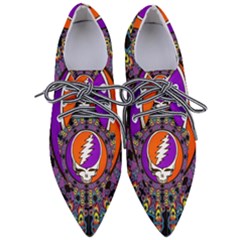 Gratefuldead Grateful Dead Pattern Pointed Oxford Shoes by Cowasu