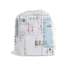 Circuits-electronics-atmel Drawstring Pouch (xl) by Cowasu