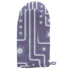 Pattern-non-seamless-background Microwave Oven Glove