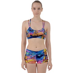 Eiffel Tower Starry Night Print Van Gogh Perfect Fit Gym Set
