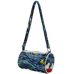 Dog Cartoon Vincent Van Gogh s Starry Night Parody Mini Cylinder Bag